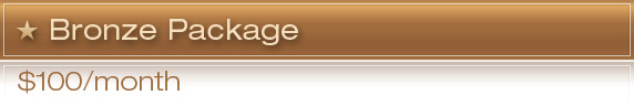 Bronze Package: $100.00