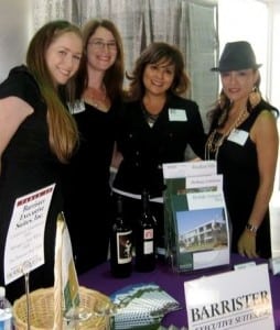 WH Wine Tasting From left: Suite Managers Kerri Linda Morales and Sharon Northrup, Receptionist Pauline Steinberg and Chamber Volunteer Mercy Alpert